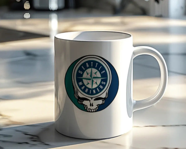 Grateful Dead - Seattle Mariners Stealie 15 Ounce Coffee Mug - StealieShop